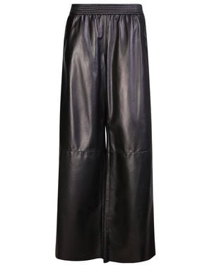 DROMe High Waist Wide Leg Trousers - Black