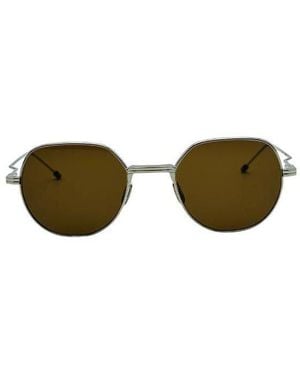 Thom Browne Geometric Frame Sunglasses - Brown