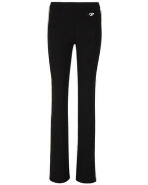 Off-White c/o Virgil Abloh Wool Knit Joggers - Black