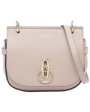 Mulberry Amberley Logo Detailed Small Shoulder Bag - Gray