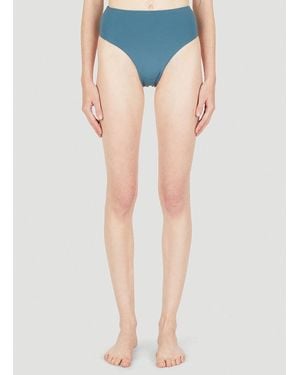 Ziah 90S High Rise Bikini Bottoms - Blue