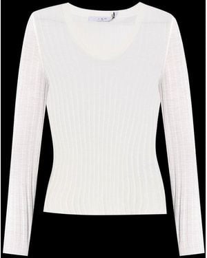 IRO Hattie V-neck Ribbed Top - Black