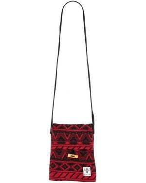 South2 West8 Logo Accent Shoulder Bag - Red