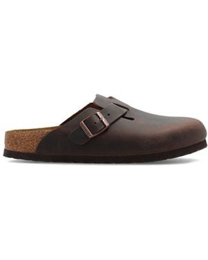 Birkenstock Boston Soft Footbed Mules - Brown