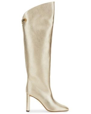 Maison Skorpios Skorpios Adriana Luxe Knee-High Boots - White