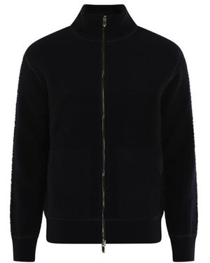 Jacob Cohen High Neck Zipped Jacket - Black