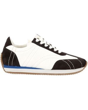 TOTEME Quilted Lace-Up Trainers - Black