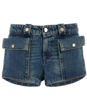 GIMAGUAS Chic Pocket Detail Shorts - Blue
