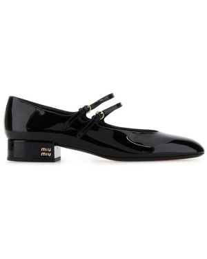 Miu Miu Round-Toe Pumps - Black