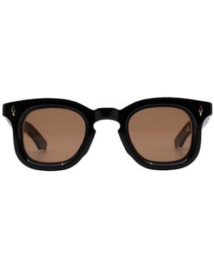 Jacques Marie Mage Devaux Square Frame Sunglasses - Black