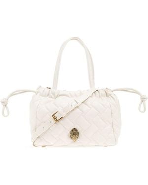Kurt Geiger Kensington Quilted Shoulder Bag - White
