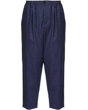 Marni Straight-Leg Cropped Trousers - Blue