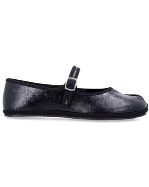 DROGHERIA CRIVELLINI Fu Tabi Strap Flats - Black