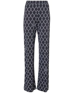 Max Mara Pattern-Printed Trousers - Blue