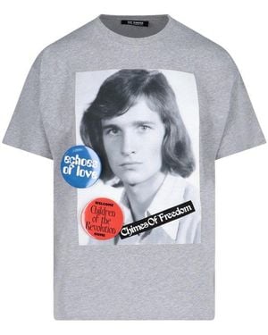 Raf Simons Chimes Of Freedom T-Shirt - Gray