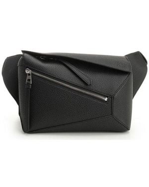 Loewe Small Puzzle Bum Bag - Black