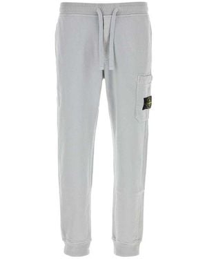 Stone Island Compass-Badge Drawstring Track Trousers - Grey