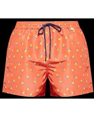 Paul Smith Patterned Printed Drawstring Swim Shorts - Black