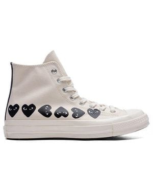 Converse X Comme Des Garçons Play Chuck 70 High-Top Trainers - White