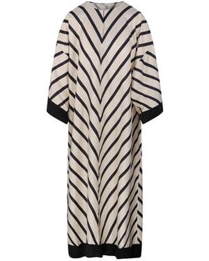 By Malene Birger Cicine Diagonal Striped Maxi Dress - White