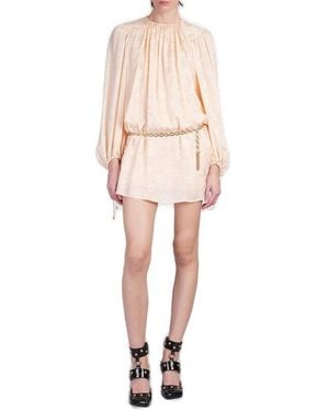 Chloé Gathered Mini Dress - Pink