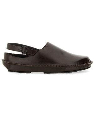 Hereu Round-Toe Slingback Sandals - Brown