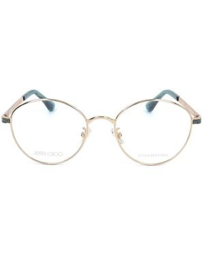 Jimmy Choo Round Frame Glasses - Black