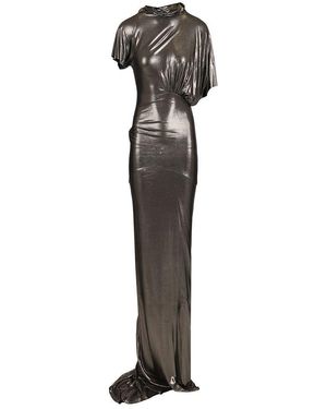 Rick Owens Lilith Runched Gown - Metallic