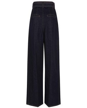 Sportmax 'Aligi1234' Jeans With Belt Loops in Blue | Lyst