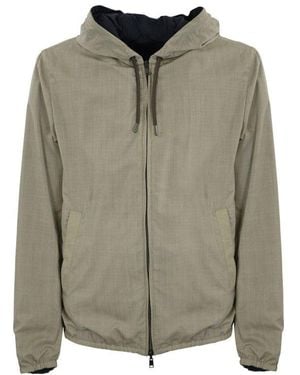 Herno Hooded Reversible Jacket - Green