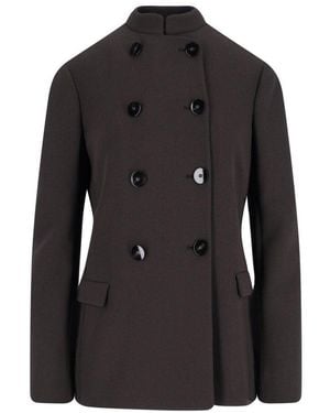 Giorgio Armani Double-Breasted Jacket - Black