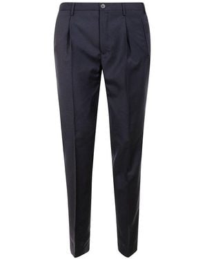 Incotex Pleated Dress Pants - Blue