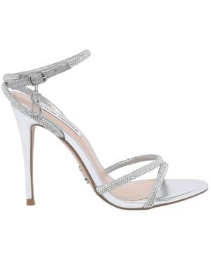 Steve Madden Bryanna Embellished Sandals - White