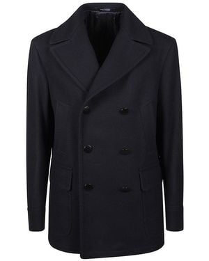 Tagliatore Double-Breasted Peacoat - Blue