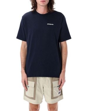Patagonia P 6 Logo Responsibili T-Shirt - Blue