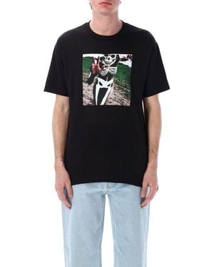 Pleasures Skeleton Graphic T-Shirt - Black