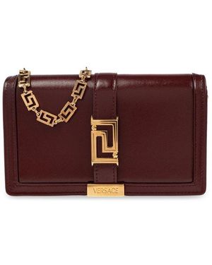 Versace Greca Goddess Mini Crossbody Bag - Purple