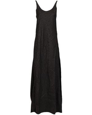 Balenciaga Minimal Round Neck Dress - Black