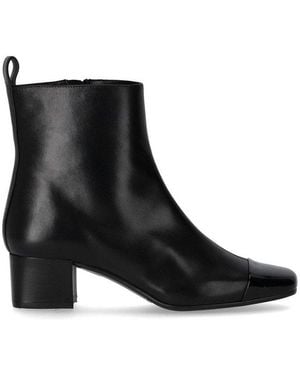 CAREL PARIS Paris Estime Contrasted-Toe Ankle Boots - Black