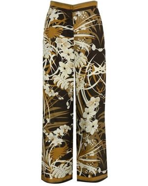 Max Mara Brest All-Over Patterned Trousers - Multicolour