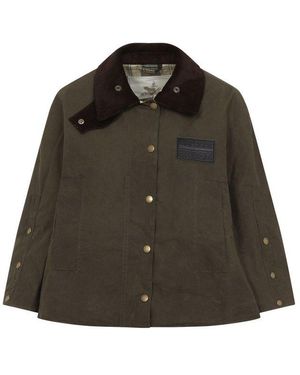 Barbour X Erdem Reversible Clover Logo Jacket - Brown