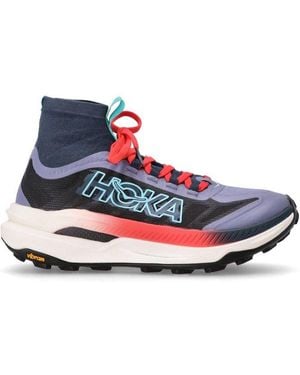 Hoka One One Tecton X 3 Elasticated-Ankle Sock Trainers - White