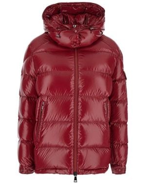 Moncler Moncle Maire Logo Patch Padded Jacket - Red