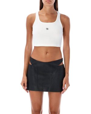 MISBHV Cropped Tank Top - White