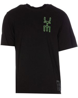 DR. HOPE Logo-Embroidered Crewneck T-Shirt - Black