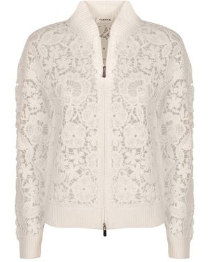 P.A.R.O.S.H. P.A.R.O..H. Lace Cardigan - Natural