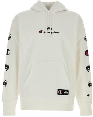 Champion Long Sleeves Logo Hoodie - Grey