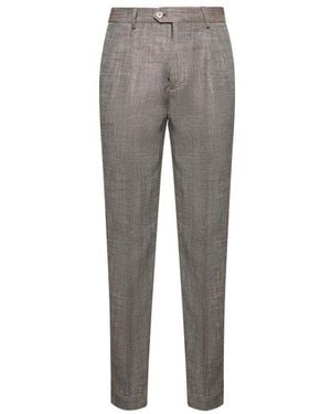 Brunello Cucinelli Tailored Straight-Leg Trousers - Grey