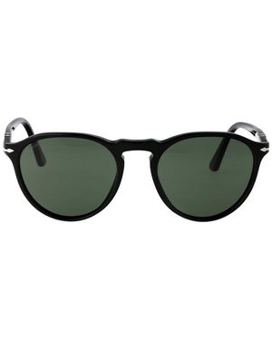 Persol Round Frame Sunglasses - Black