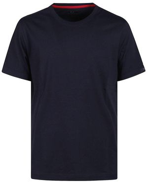 Fay Crew Neck T-Shirt - Blue